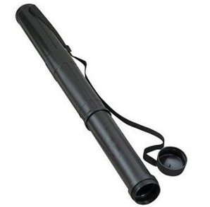 A black tube with a strap around it