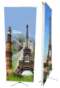 A collage of the eiffel tower in different locations.