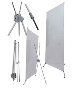 A group of different types of stands.