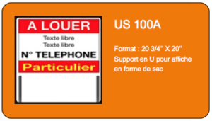 A picture of an orange background with the words " louer " in french.
